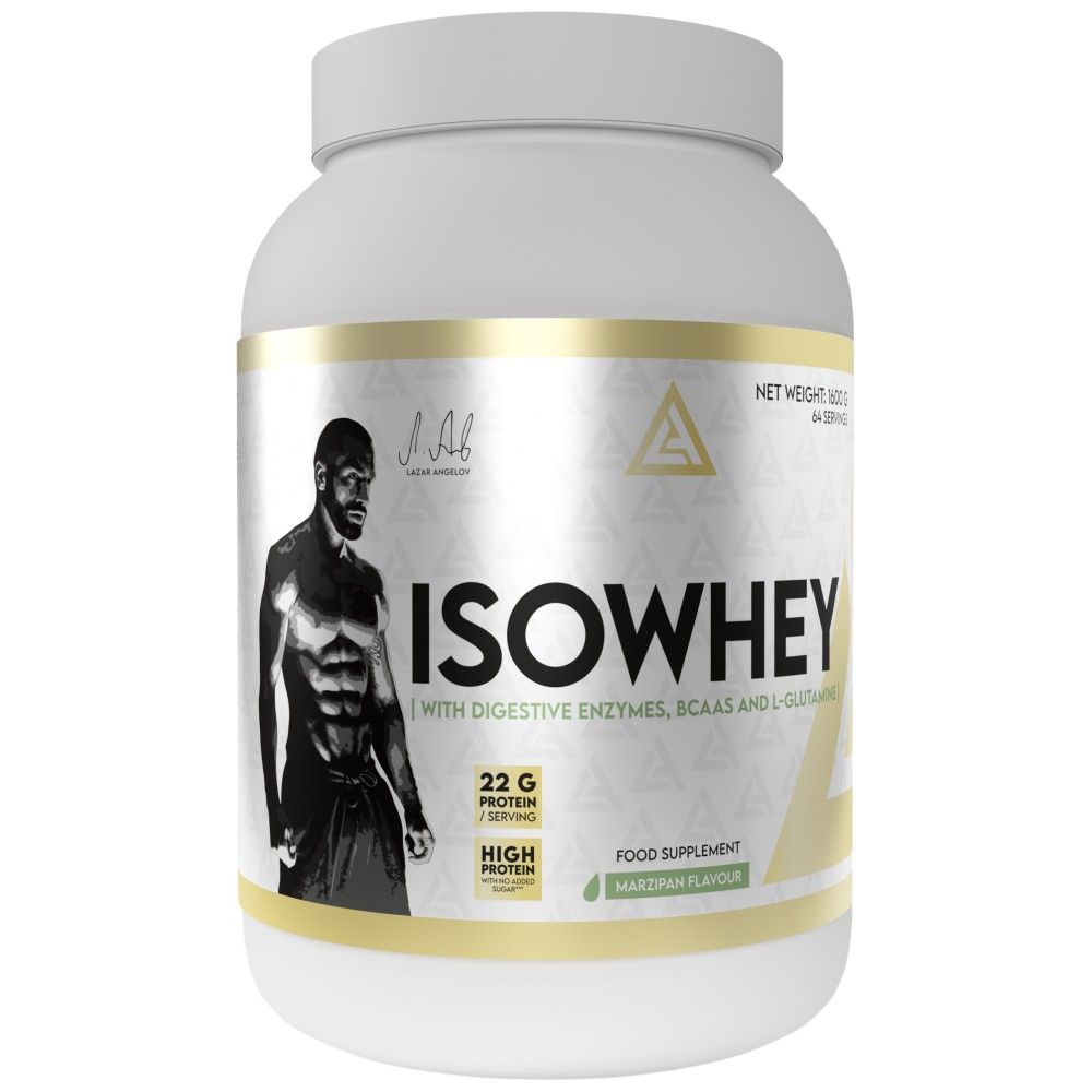 IsoWhey | Whey Protein Isolate with Digestive Enzymes, BCAA & Glutamine - 1600 грама