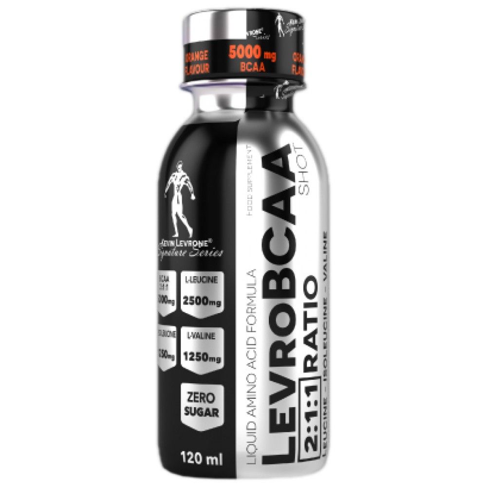 LevroBCAA Shot / 5000 mg BCAA with Zero Sugar - 12 x 120 мл