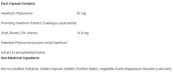 Phytosome de păducel 50 mg 60 capsule