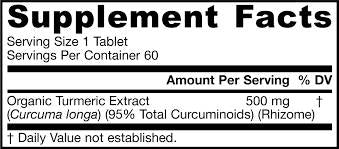 Curcumină organică 95 60 capsule