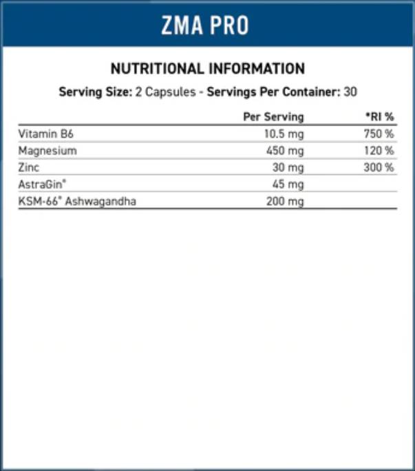 ZMA-Pro | with KSM-66® Ashwagandha Extract - 60 капсули