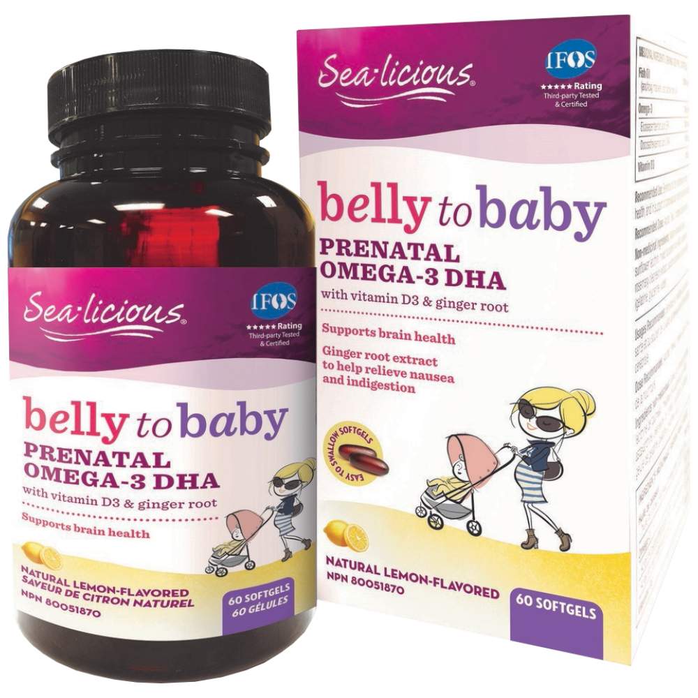 Sea Licious Omega 3 Belly To Baby DHA for Pregnant Women 816 mg 60 Гел капсули