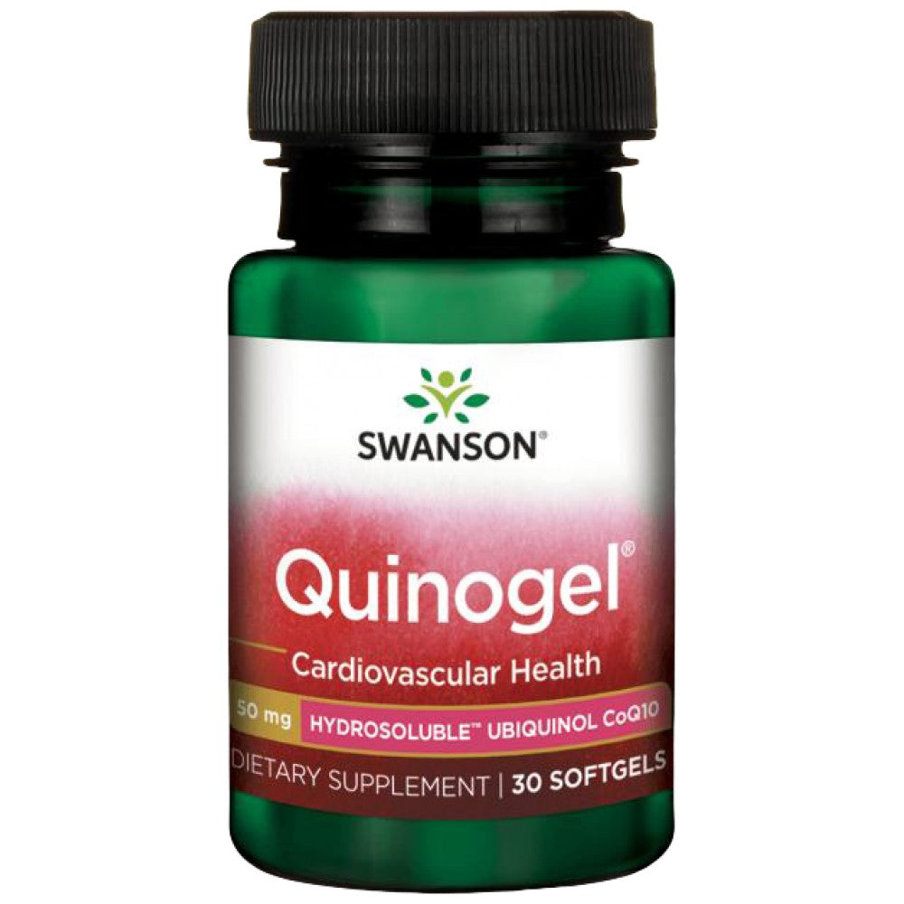 Quinogel (Hydrosoluble Ubiquinol CoQ10) 50 mg 30 Гел капсули