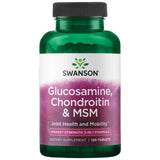 Glucosamine, Chondroitin & MSM - Highest Strength - 120 Таблетки