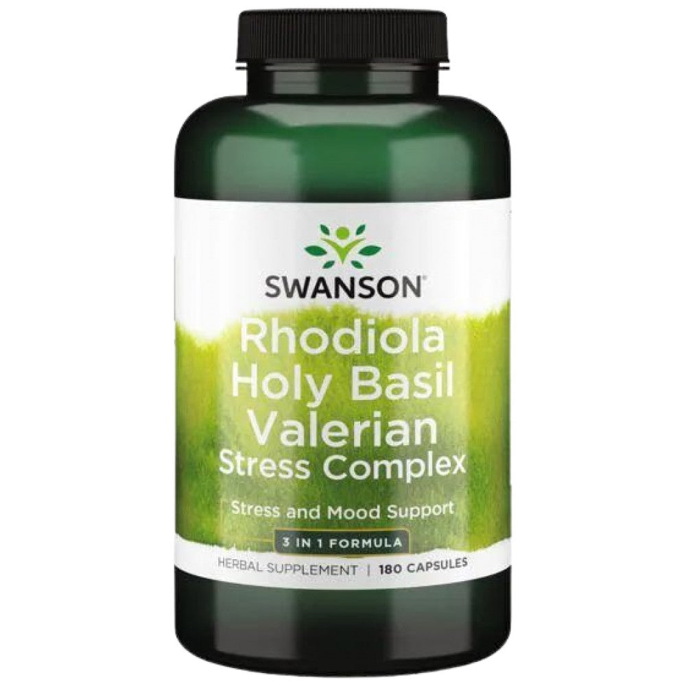 Rhodiola Holy Busuioc Valerian Stress Complex - 180 capsule