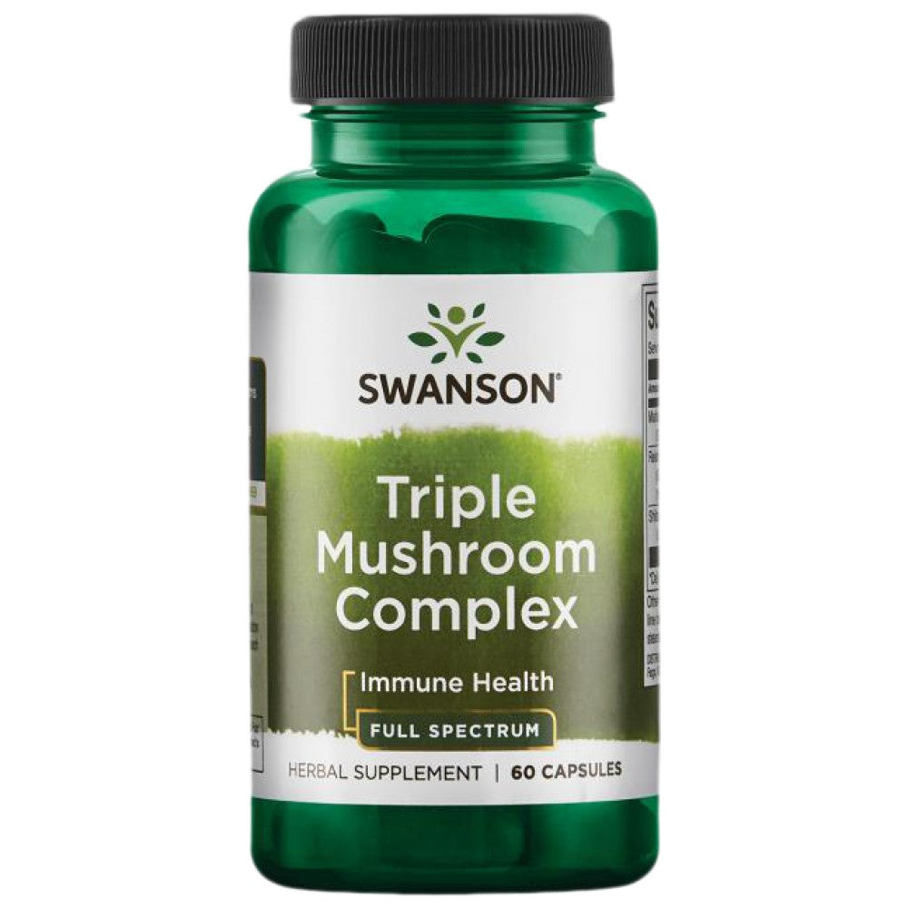 Triple Mushroom Complex 600 mg - 60 κάψουλες