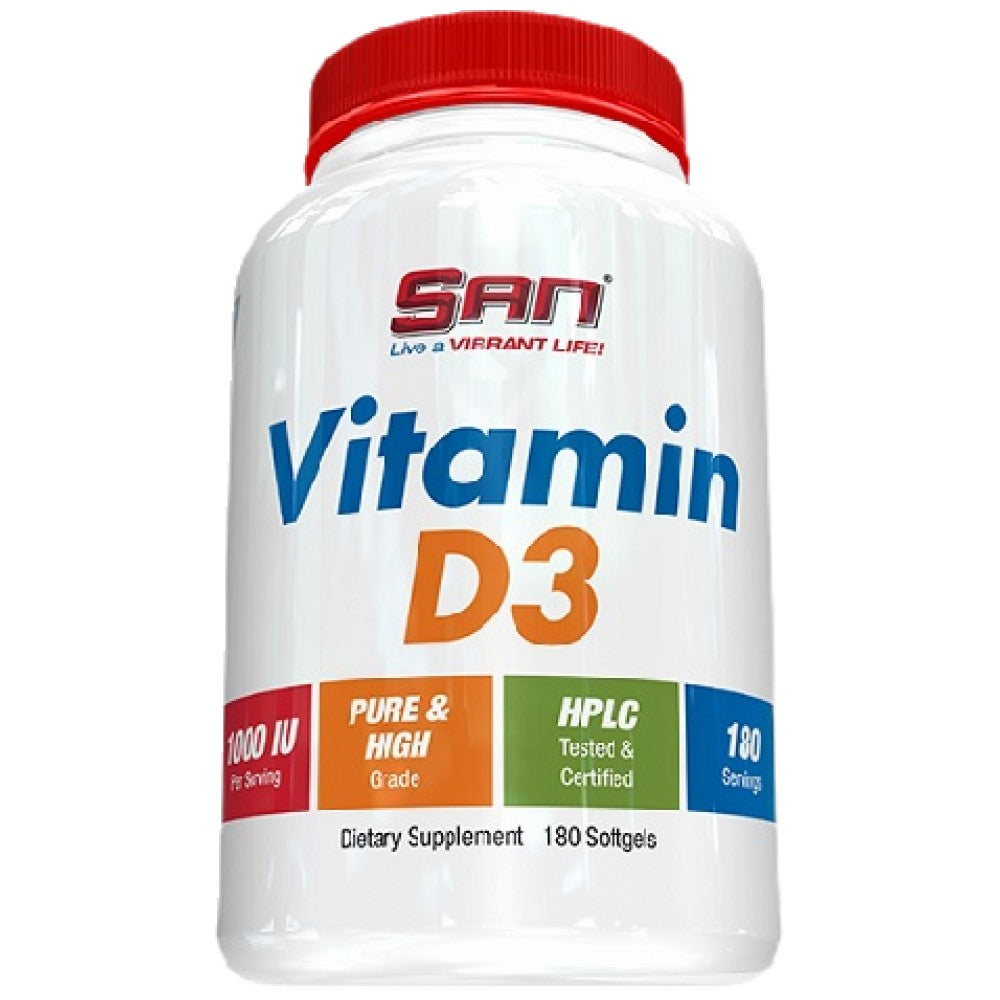 Vitamina D3 1000 UI - 180 capsule de gel