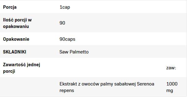 Saw Palmetto 1000 mg - 90 капсули