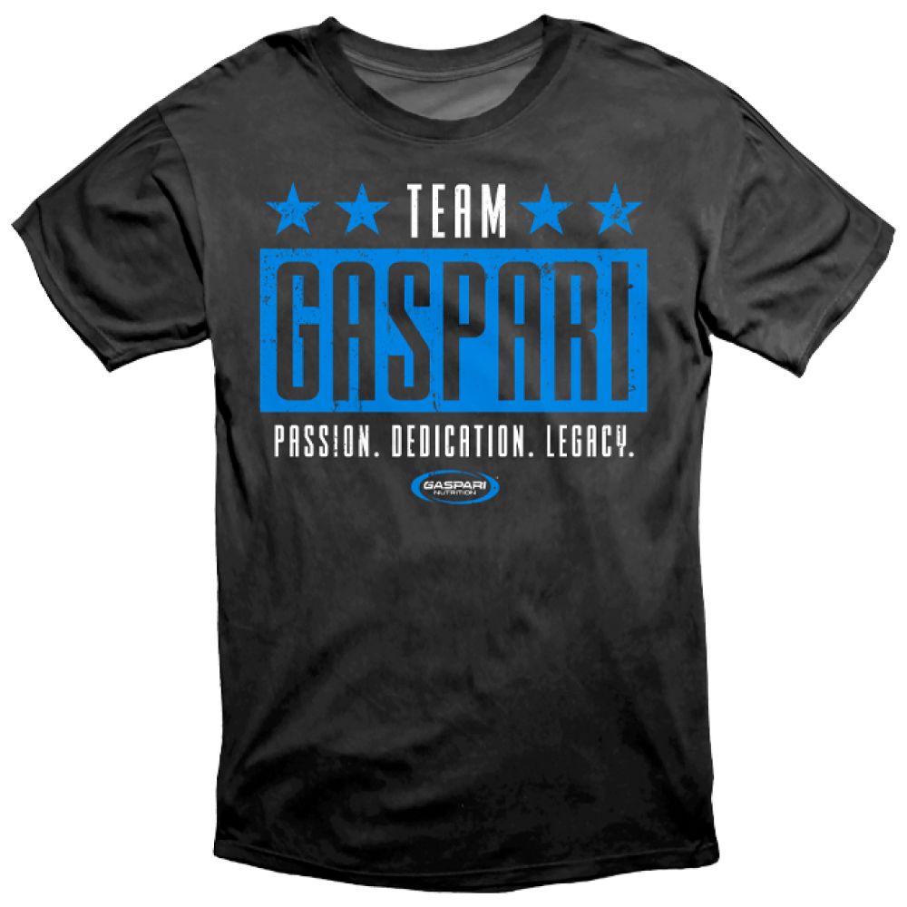 T-Shirt / Team Gaspari / Passion. Dedication. Legacy.