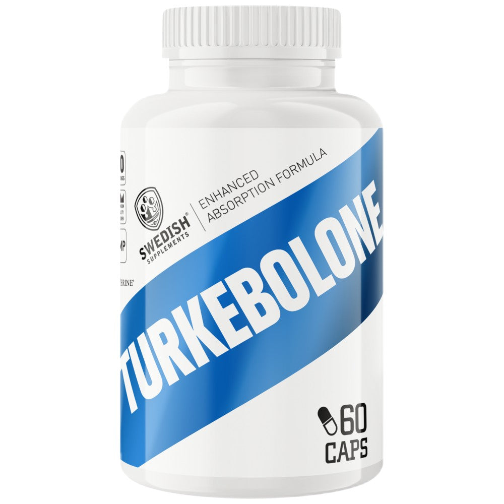 Turkebolone | Turkesterone 500 mg with BioPerine® - 60 капсули