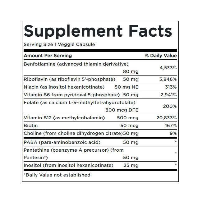 Complex B activat de mare potenta si biodisponibilitate 430 mg - 60 capsule