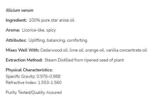 Star Anise Oil | 100% Pure Illicium Verum - 30 мл