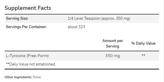 L-Tyrosine Powder - 113 грама