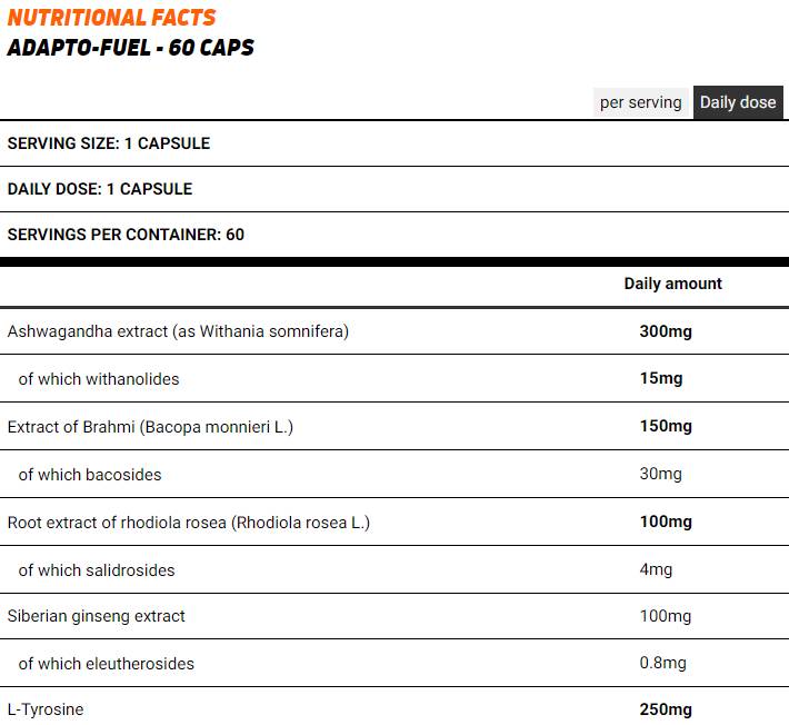 Adapto-Fuel - 60 capsule