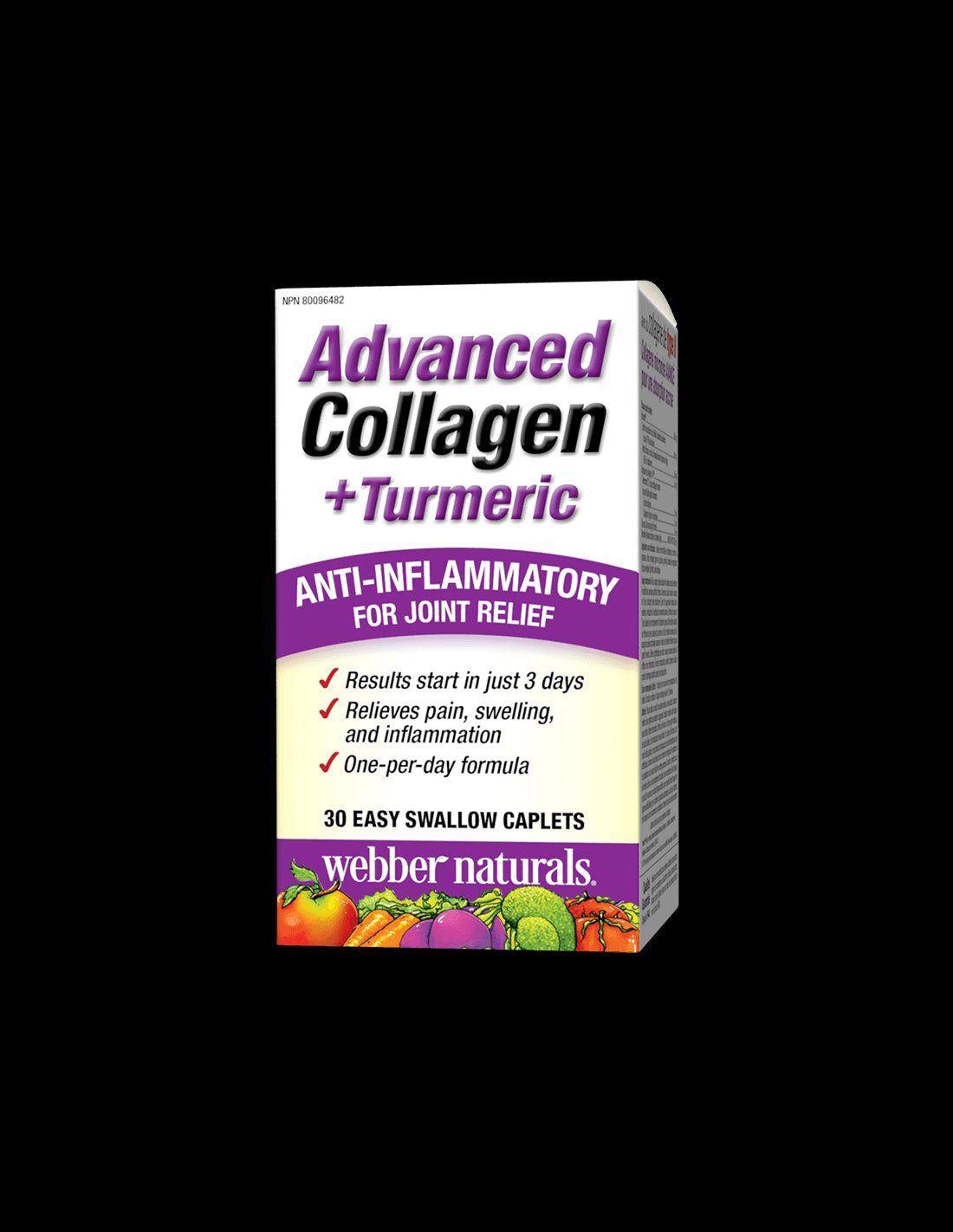 Advanced Collagen + Turmeric / Колаген и куркума за здравето на ставите, 30 мини каплети Webber Naturals