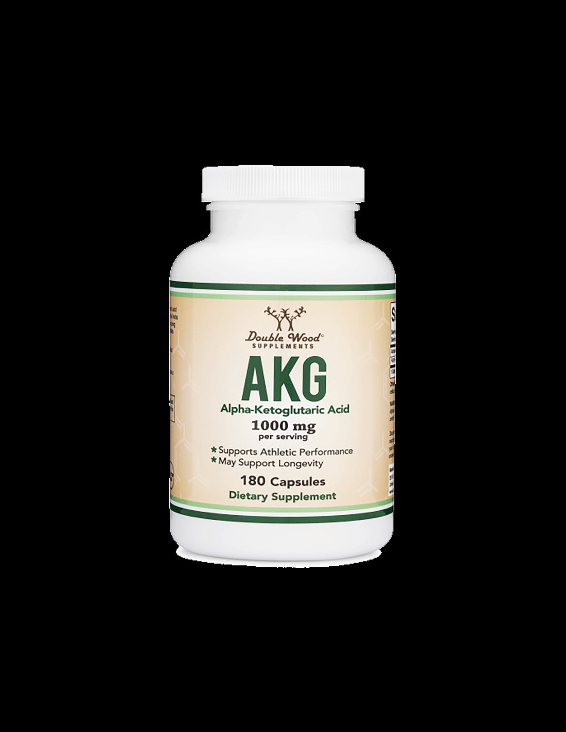 AKG (Alpha Ketoglutaric Acid) / Алфа-кетаглутарова киселина, 180 капсули Double Wood