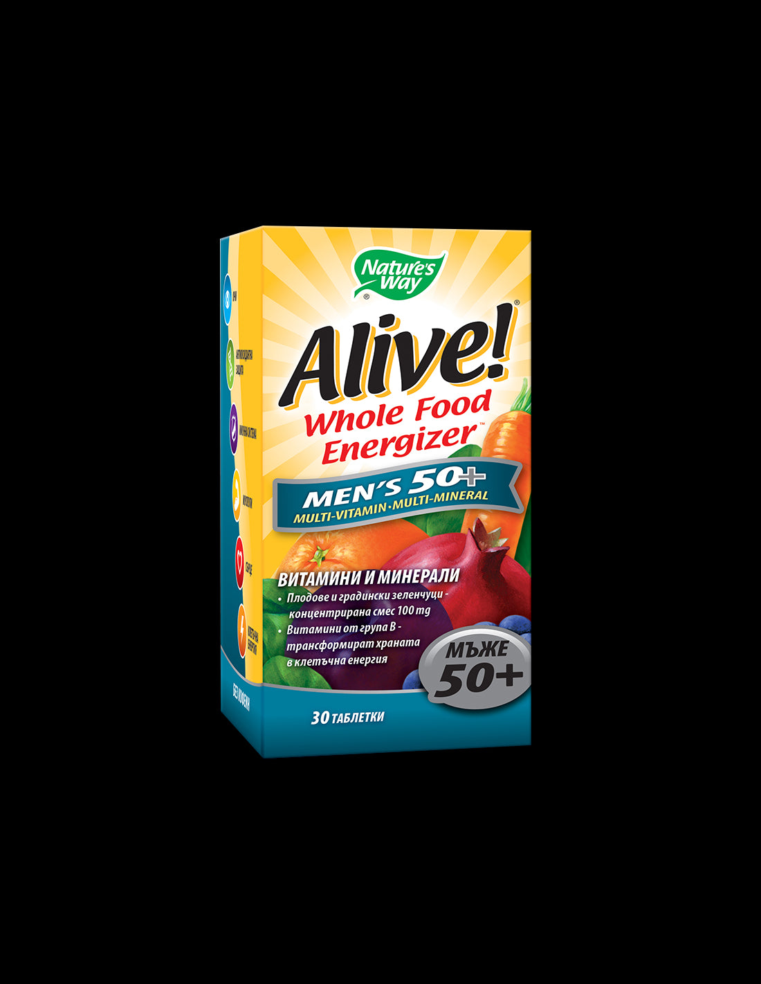 Alive Men’s 50+ / Aлайв! Mултивитамини за мъже 50+, 30 таблетки Nature’s Way