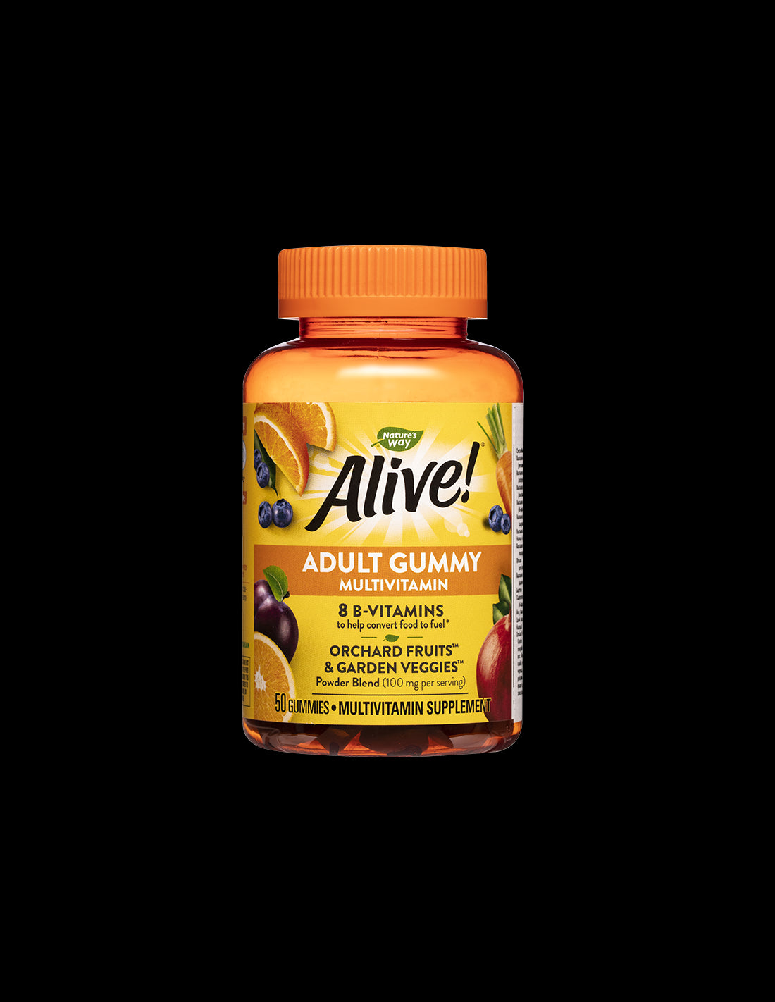 În viaţă! Adult Gummy Multivitamin/ Alive! Multivitamine, 50 tablete de jeleu Nature's Way