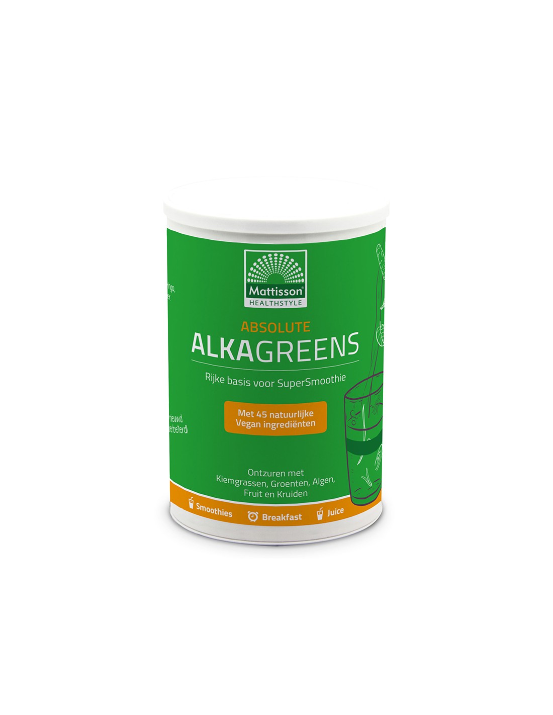 Алкално-киселинен баланс - Алка Грийнс - Absolute Alkagreens, 300 g прах