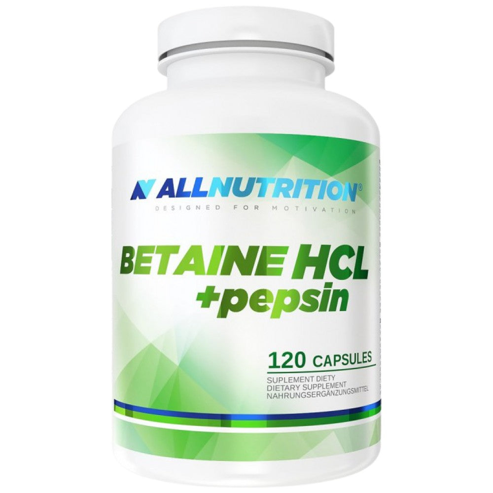 Betaine Hcl 650 mg + Pepsin - 120 κάψουλες