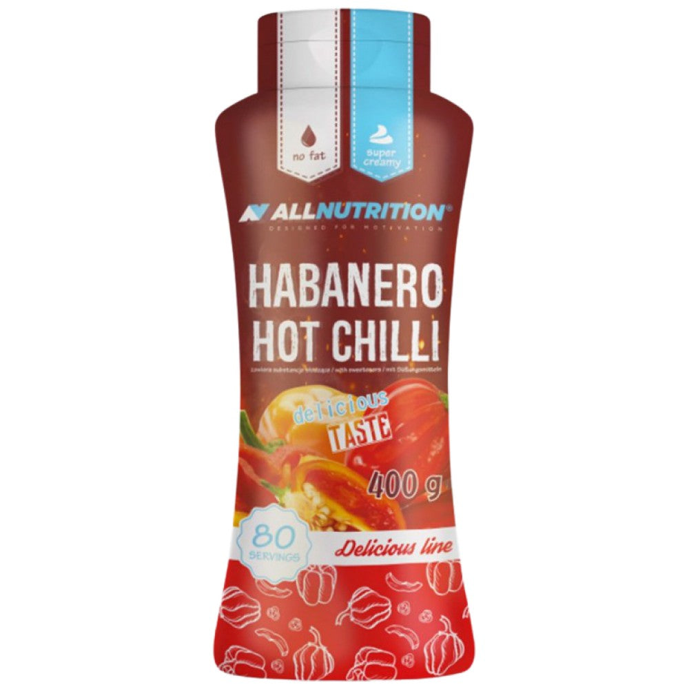 Sos chilli iute Habanero | Cu conținut scăzut de calorii - 400 ml