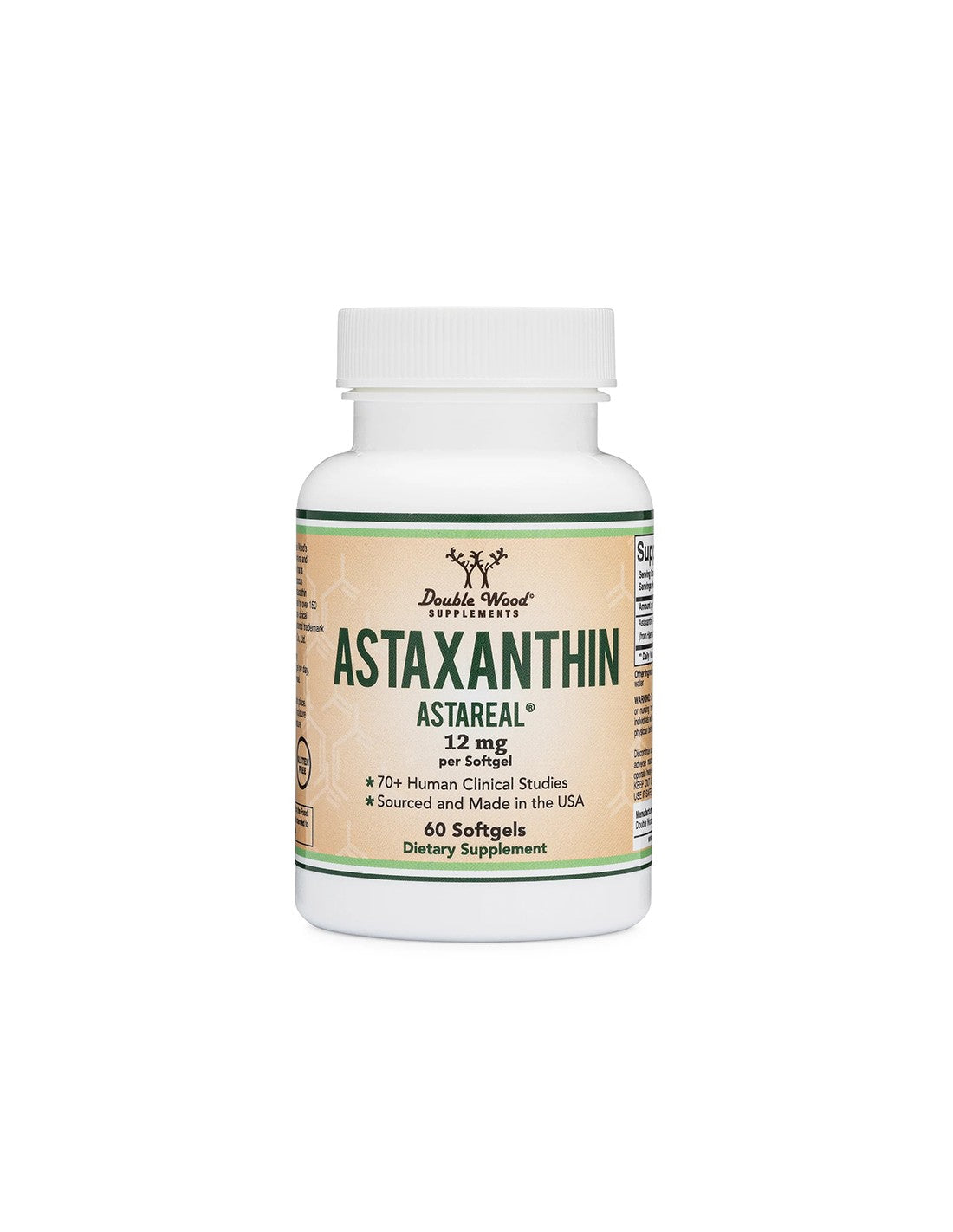 Antioxidant - Astaxanthin (Astaxanthin Astareal), 12 mg x 60 capsule softgel Double Wood