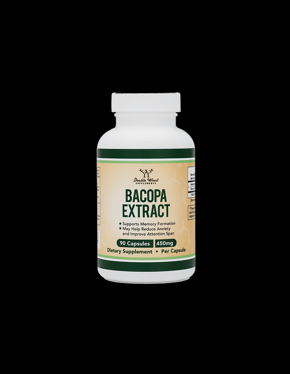 Bacopa extract/ Бакопа мониери, 450 mg, 90 капсули Double Wood