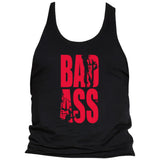 Bad Ass Tank Top | Negru-Roșu