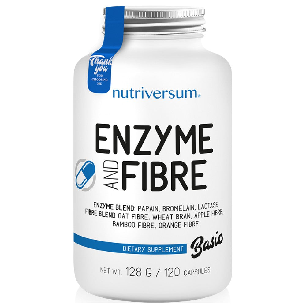 Amestec de enzime și fibre 120 capsule