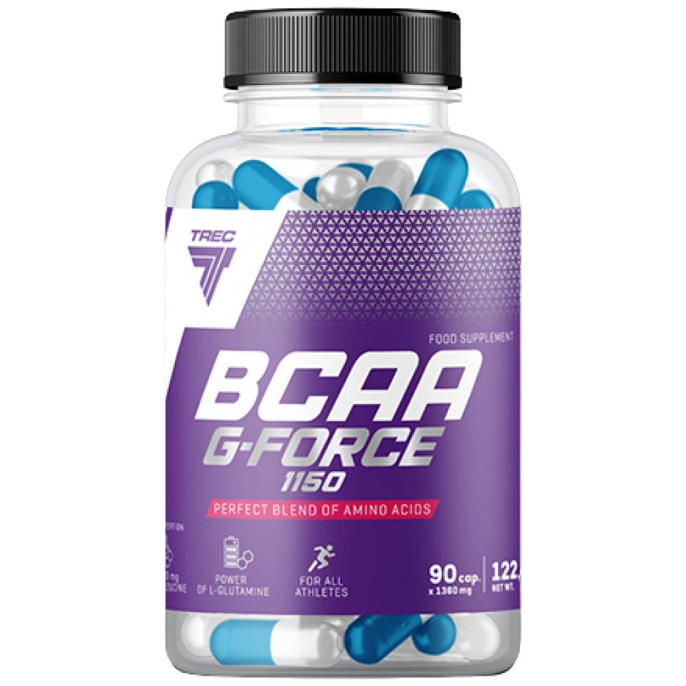 BCAA G-Force 1150 | BCAA + Glutamine Caps - 180 капсули