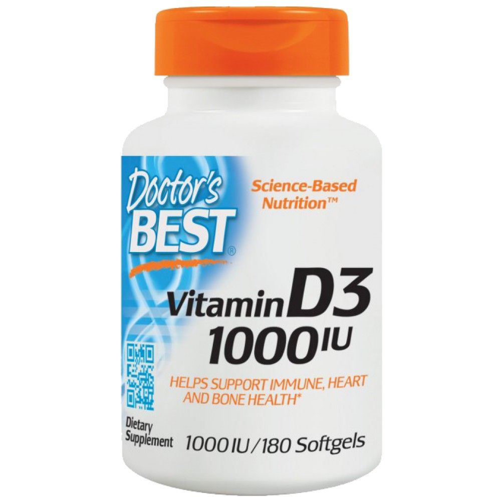 BEST Vitamin D3 1000 IU - 180 Гел капсули