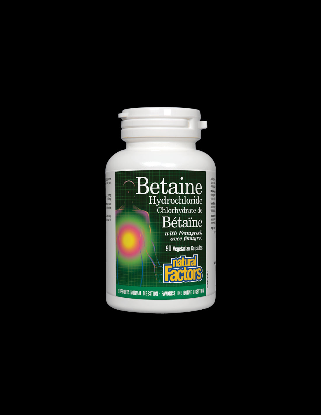 Betaine Hydrochloride with Fenugreek 500 mg - 90 капсули