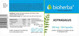 Astragalus 290 mg - 100 капсули