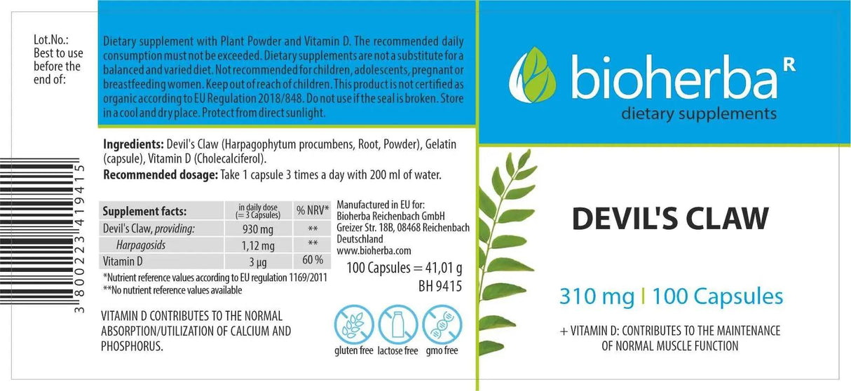 Gheara diavolului 360 mg - 100 capsule