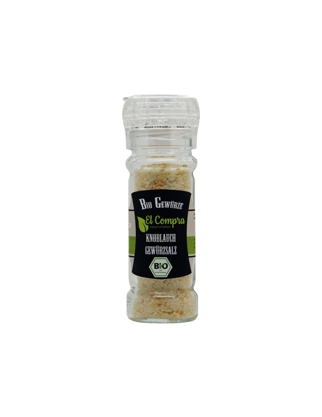 Bio Knoblauch Gewursalz - Био индийска сол с чесън, 65 g El Compra