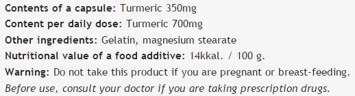 Turmeric 350 mg - 100 capsule