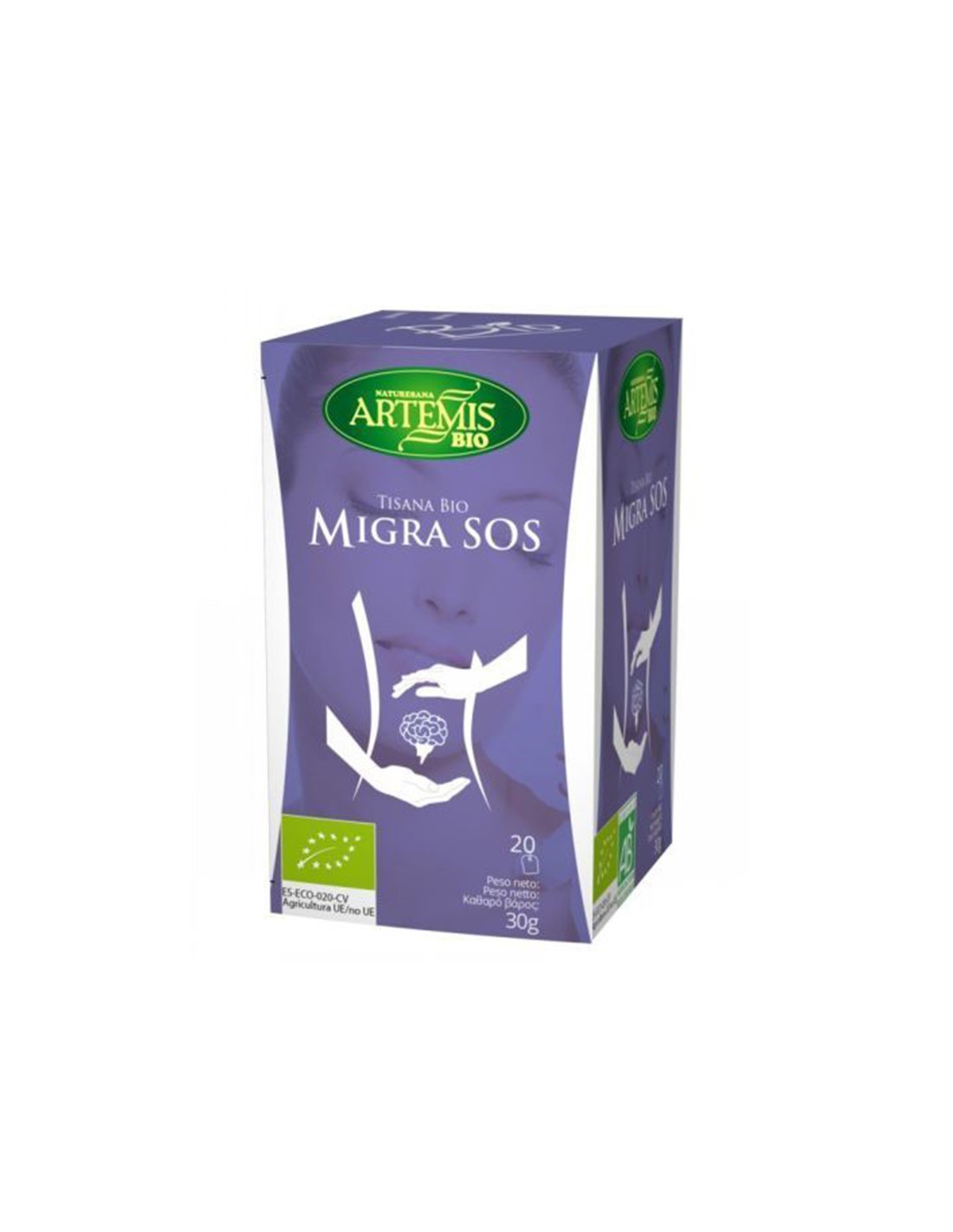 Ceai de migrenă Bio, 20 pungi filtru x 30 g