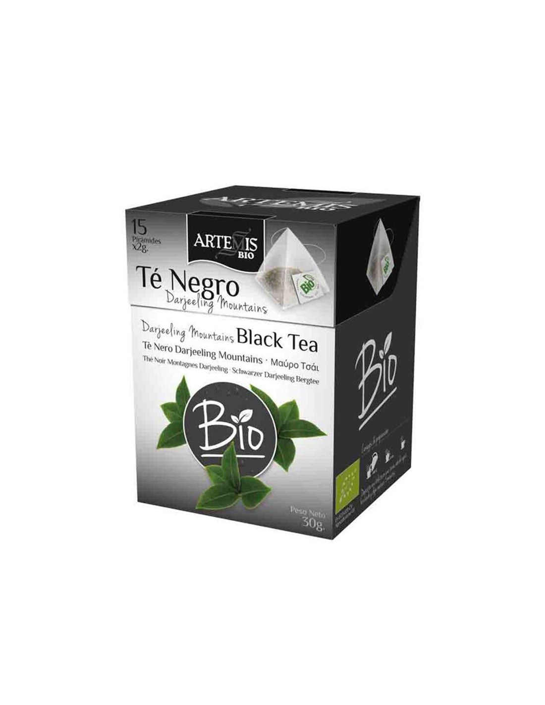 Ceai negru Darjeeling Bio, 15 pungi de filtru