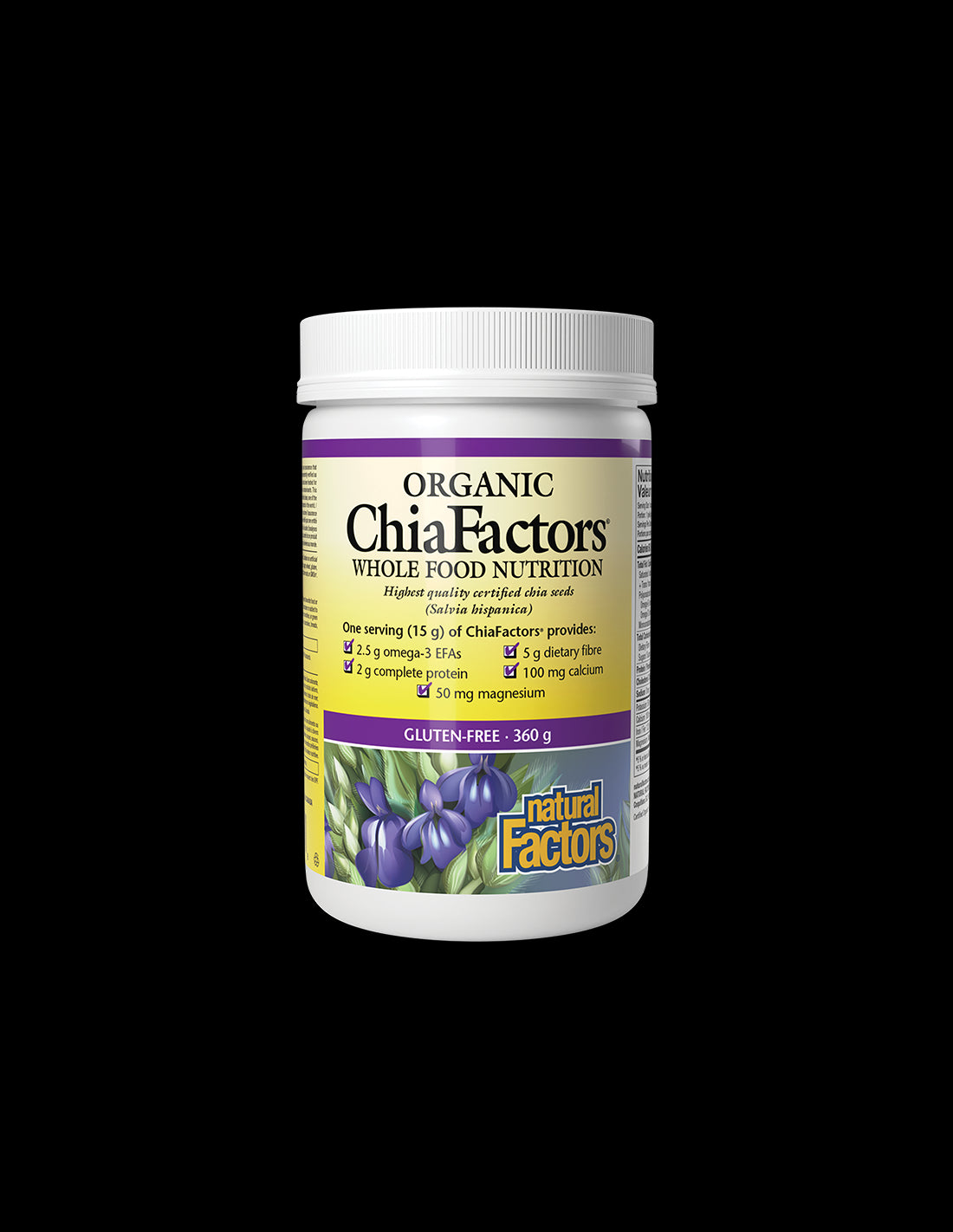 Chia Organic ChiaFactors®, 360 g σκόνη