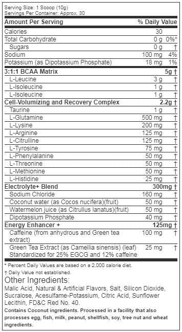 Platinum Amino + Energy 300 γραμμάρια