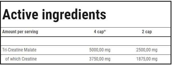 CM3 1250 | Tri-Creatine Malate - 180 капсули