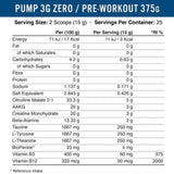 Pump 3G Stim-Free | Next Generation Pre-Workout - 375 грама