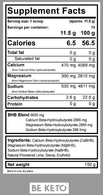 Cetone exogene | cu BHB - 150 de grame