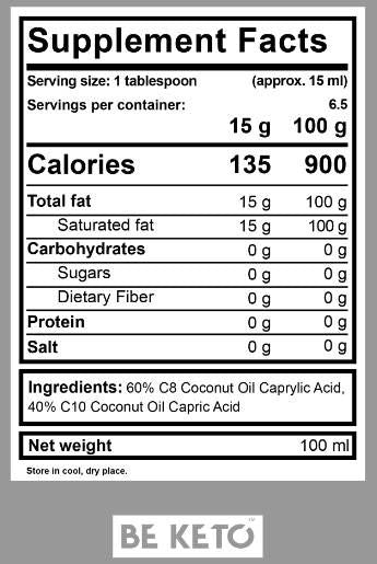 MCT Oil Liquid C8 + C10 - 500 мл