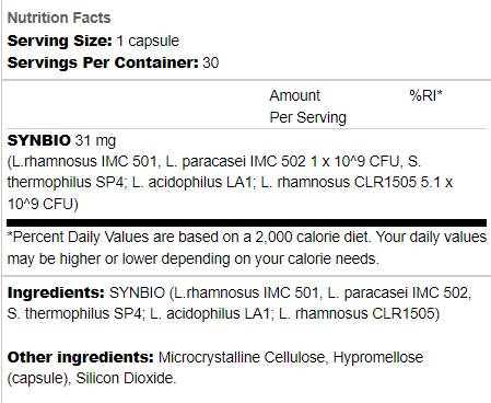 Probiotic | 5 Active Strains - 30 капсули