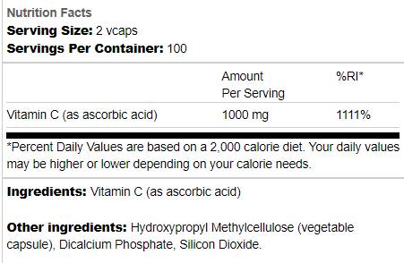 Vitamina C capsule - 200 capsule