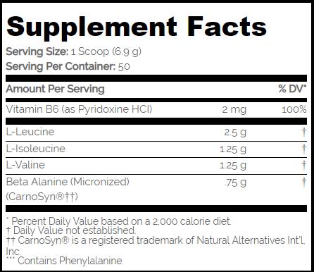 BCAA Pro 5000 / Χωρίς ασπαρτάμη - 345 γραμμάρια