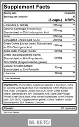 Keto Burn | με L-Carnitine - 90 κάψουλες