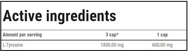 Tyrosine 600 - 60 капсули