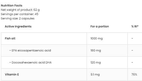 Omega 3 500 mg | Easy To Swallow - 90 Гел капсули